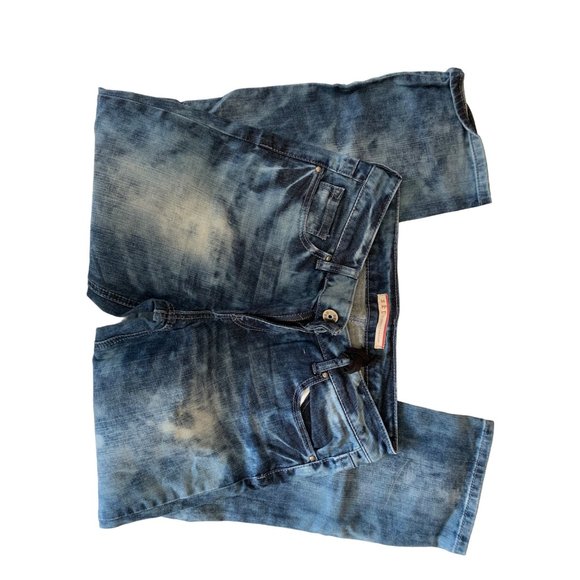 Standard and Practices Womens Size 30 Bleached Acid Wash Jeans Staight Leg - Picture 4 of 4